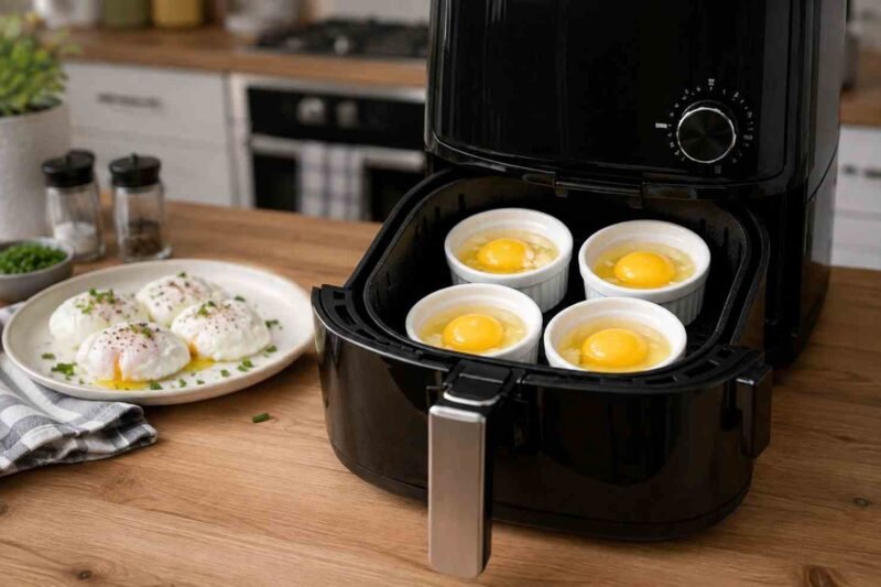 Air Fryer Poached Eggs